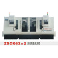 ZHAOSHAN ZSCK63 * 2 torno máquina CNC máquina de torno máquina preço barato